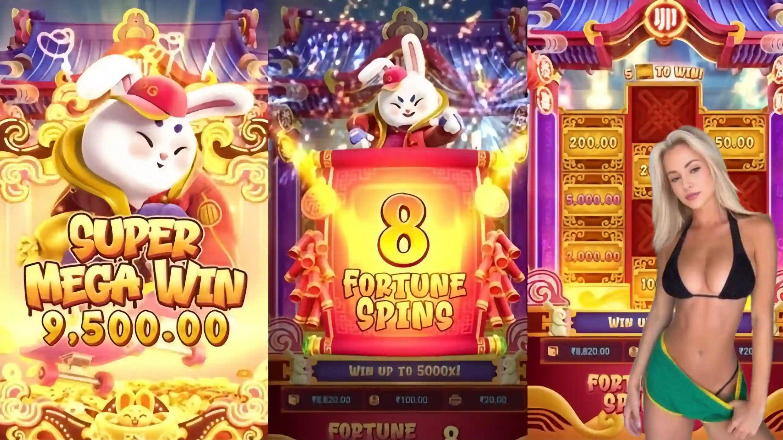 Wild Expansivo Fortune Rabbit 9897 - Coelho Dourado que Expande