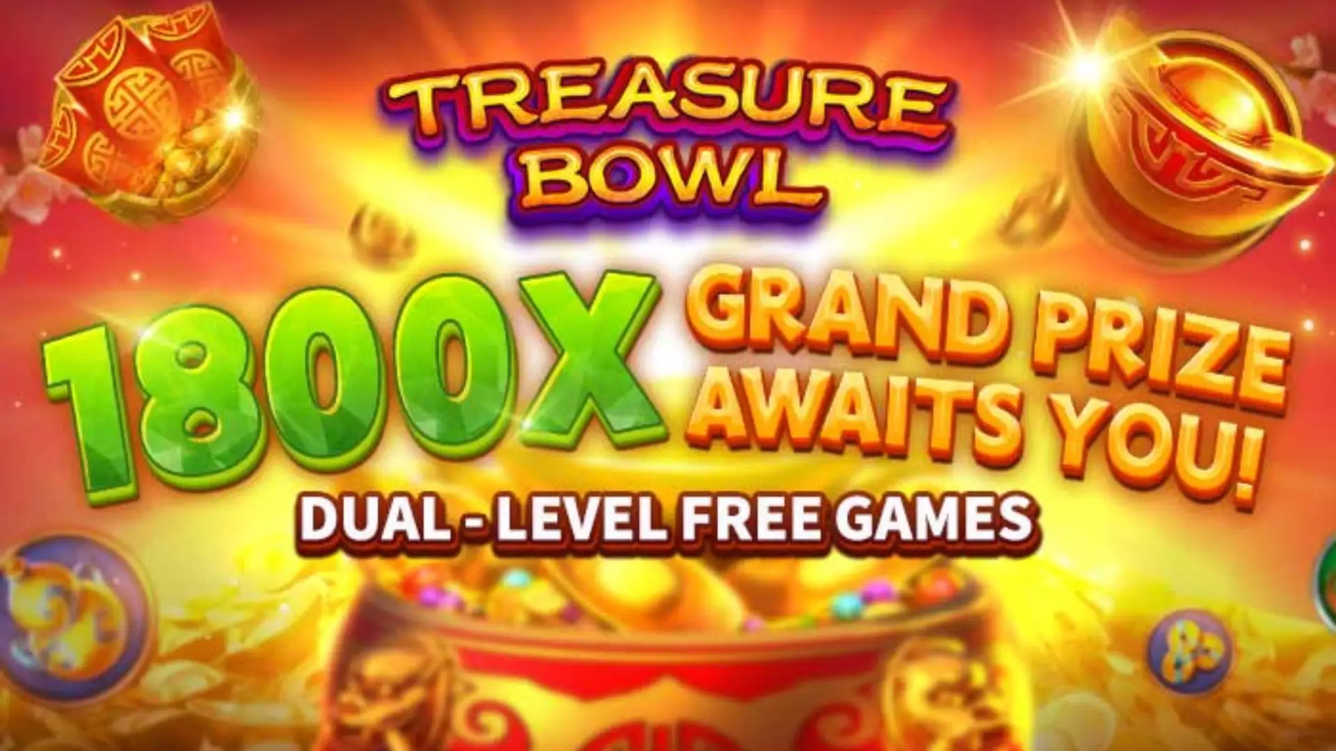 Multiplicadores Treasure Bowl 9897 - 7777x Máximo com Tigela Dourada